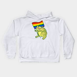 frogs for queer rights :) Kids Hoodie